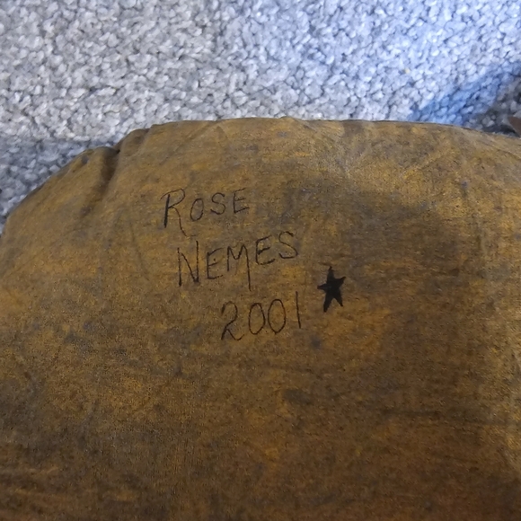 Primitive Handmade Mixed Media Pumpkin Unique - Picture 5 of 5